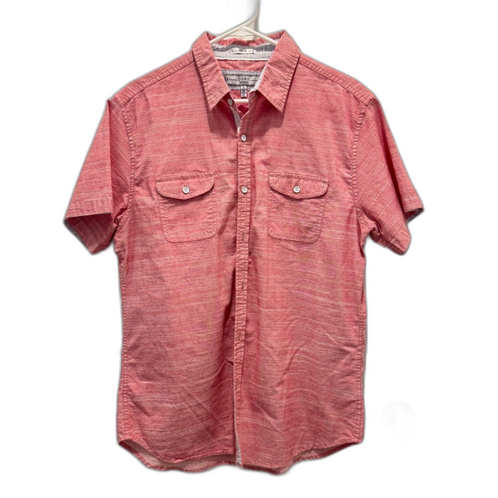 PD&C Mens red short sleeve shirt